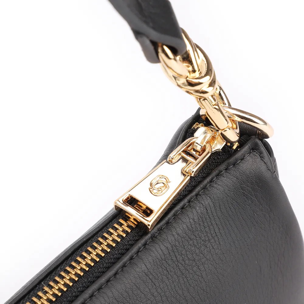 Bolsa De Ombro Couro Preto - imagem 5