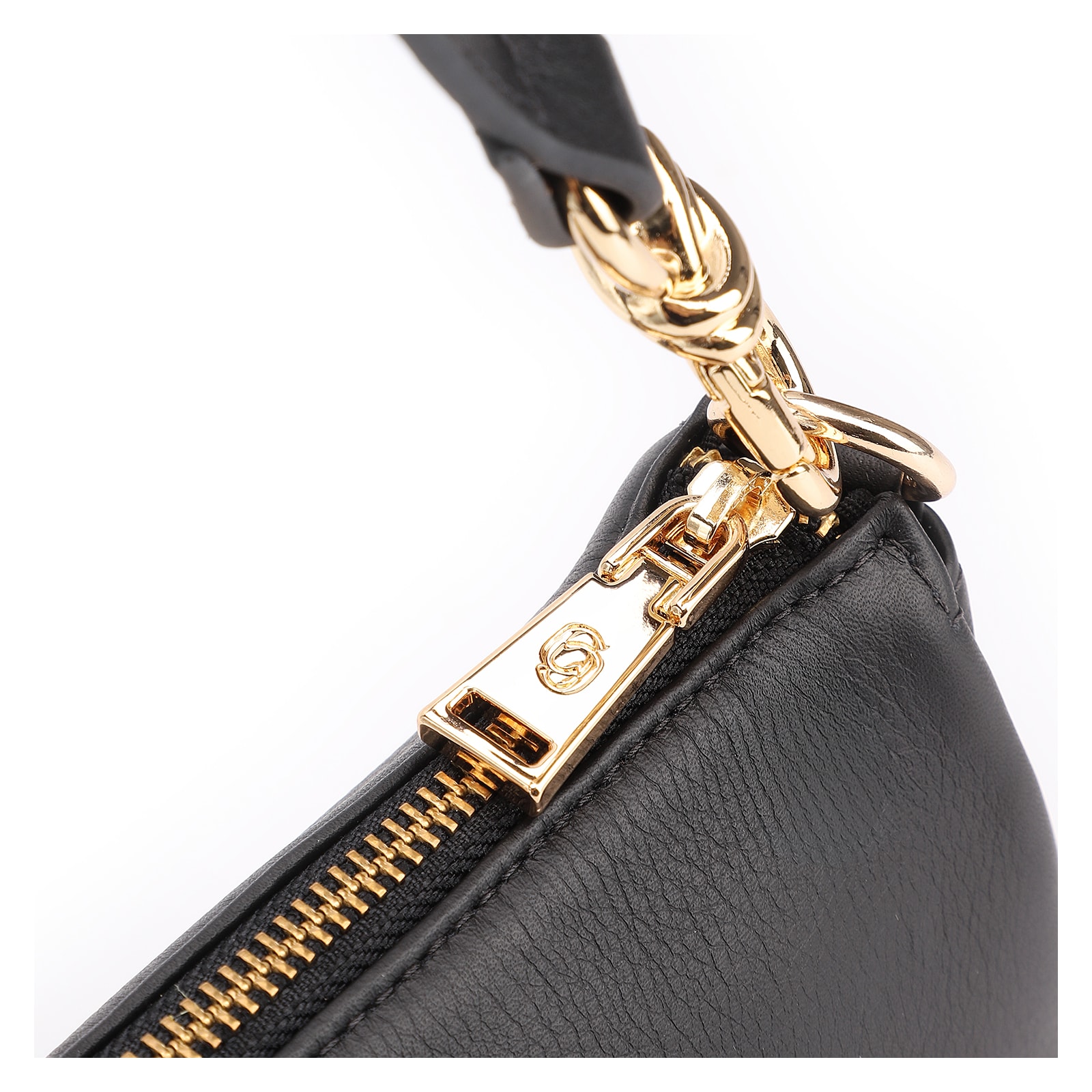 Bolsa De Ombro Couro Preto