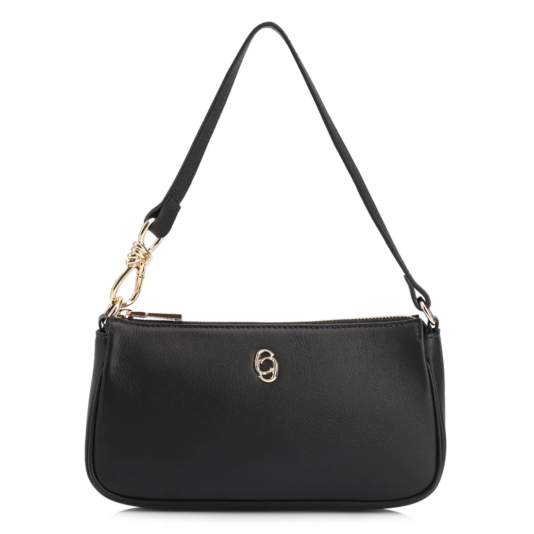 Bolsa De Ombro Couro Preto