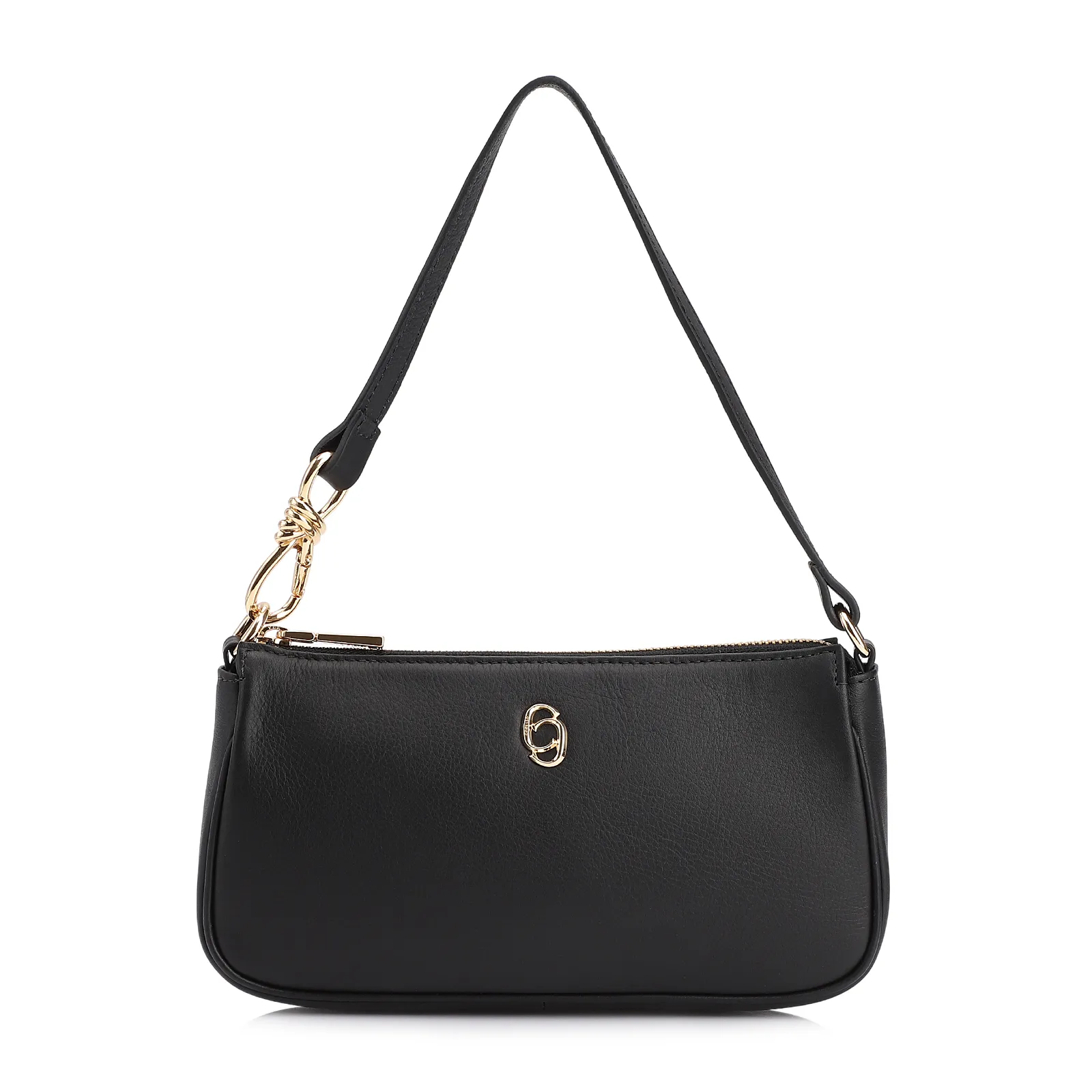 Bolsa De Ombro Couro Preto
