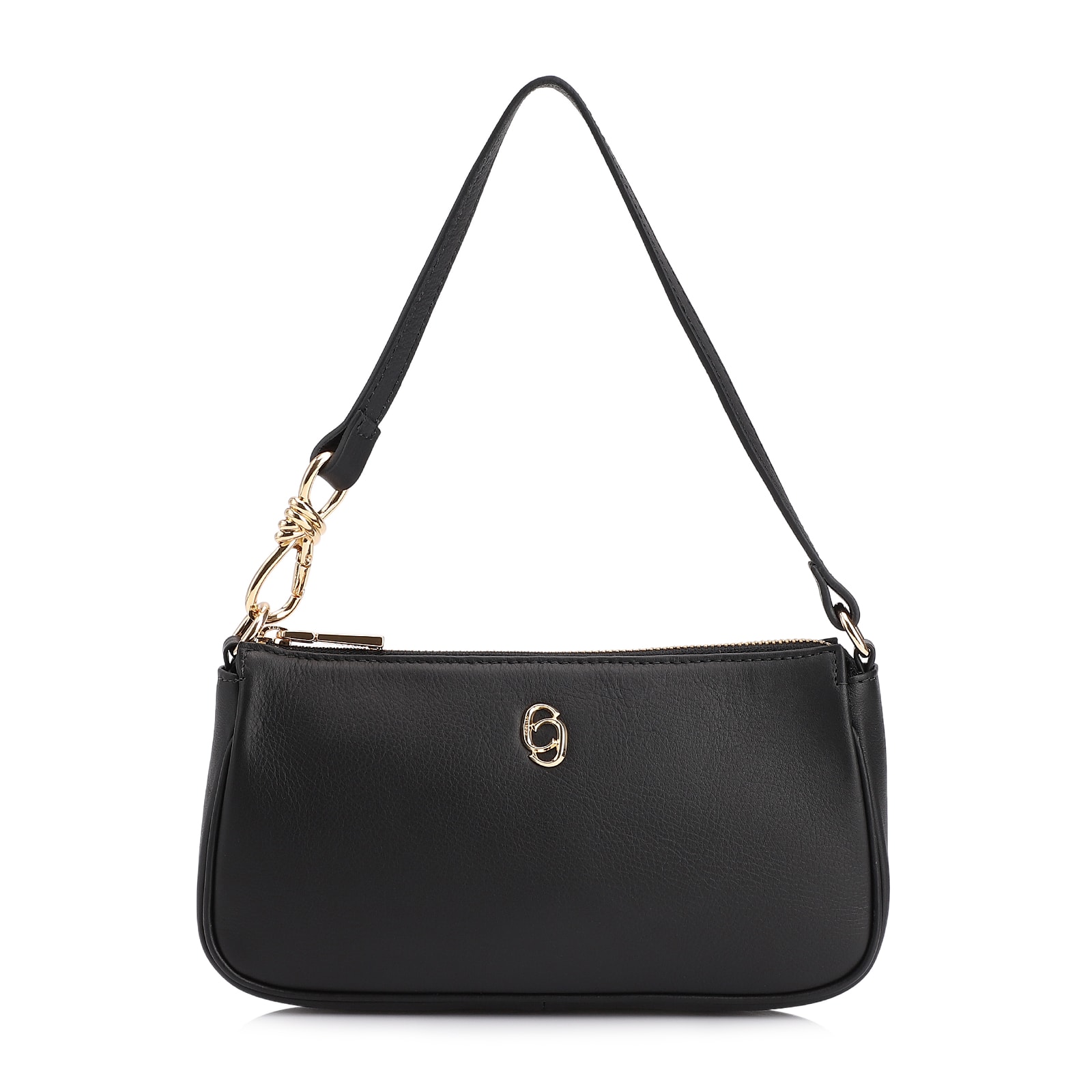 Bolsa De Ombro Couro Preto