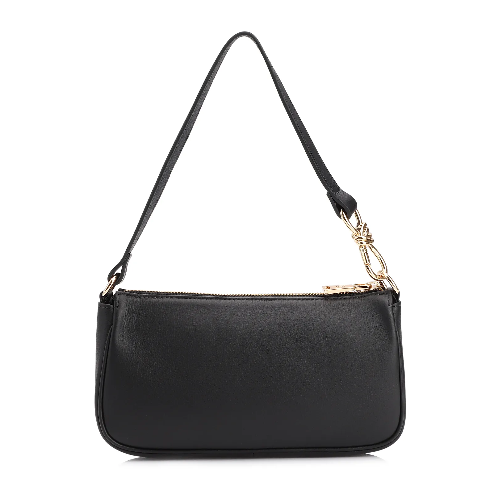Bolsa De Ombro Couro Preto
