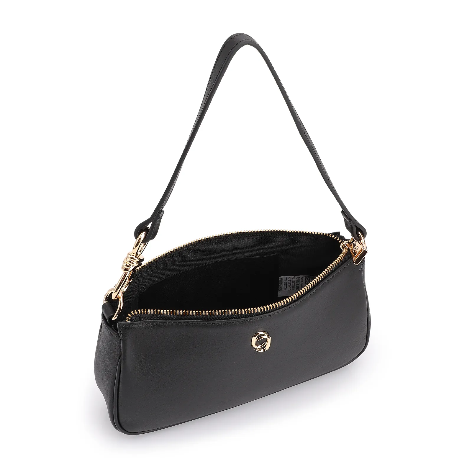 Bolsa De Ombro Couro Preto