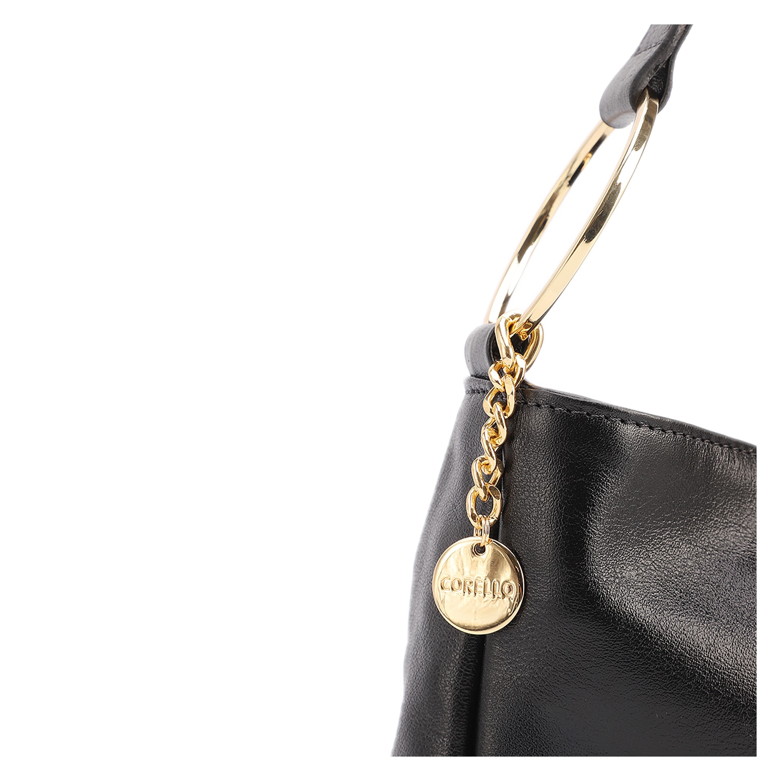 Bolsa De Ombro Couro Preto