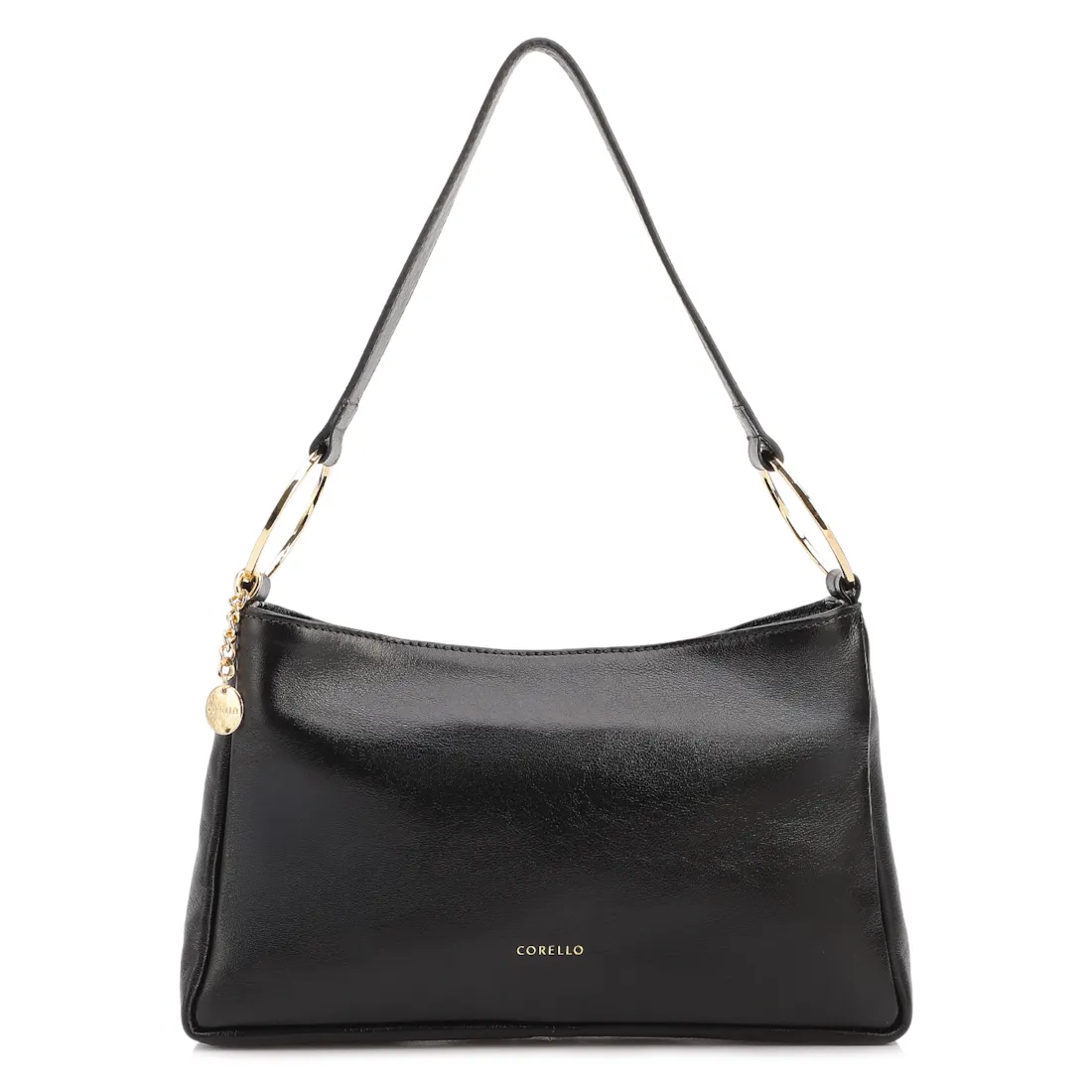 Bolsa De Ombro Couro Preto