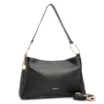 Bolsa De Ombro Couro Preto - imagem 2