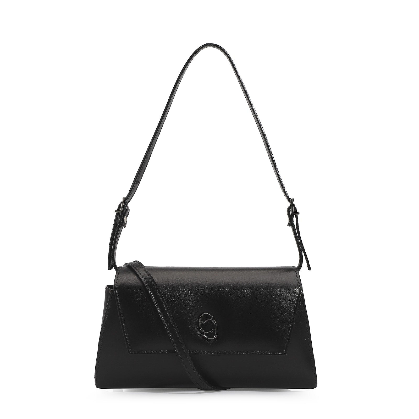 Bolsa De Ombro Couro Preto