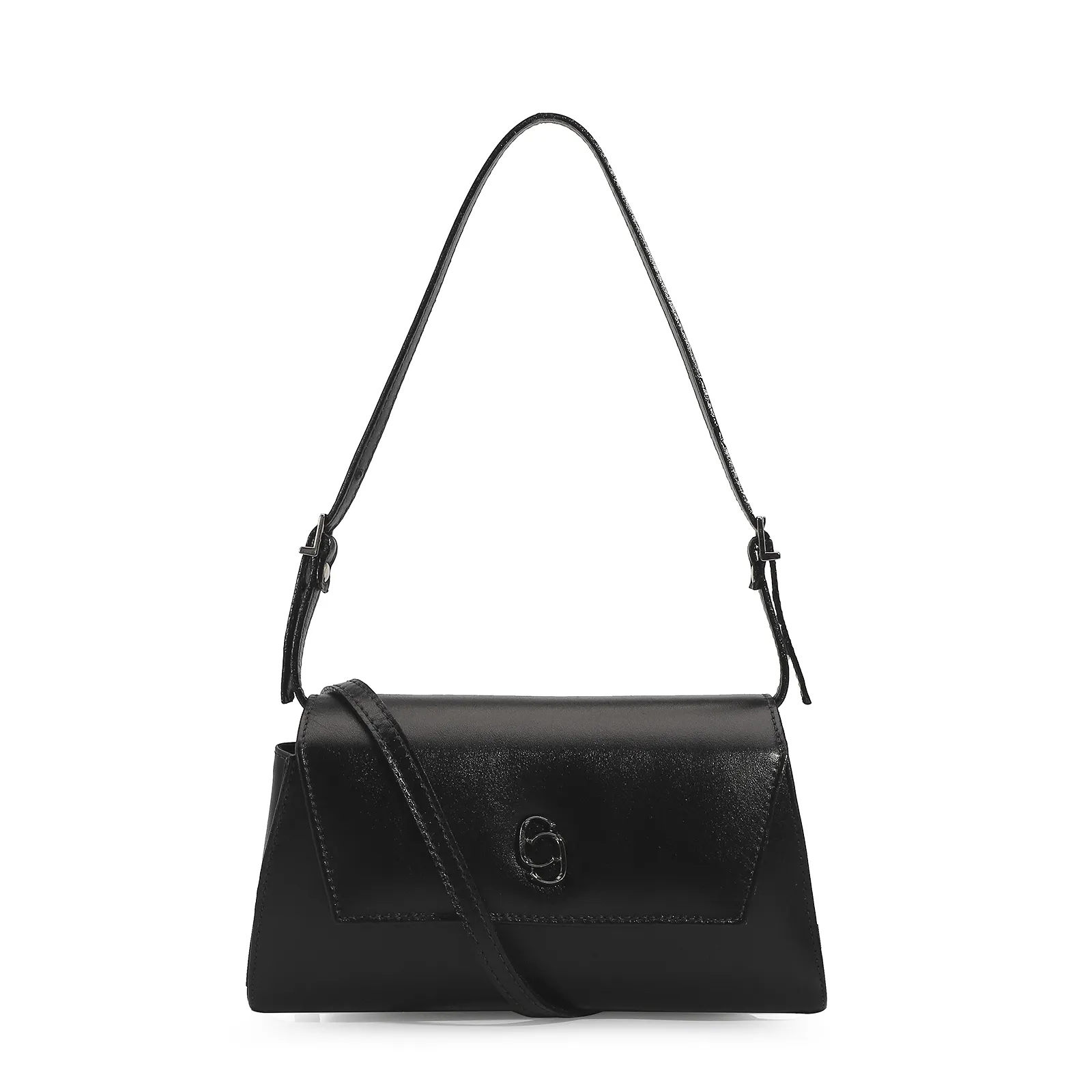 Bolsa De Ombro Couro Preto