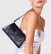 Bolsa De Ombro Couro Preto - imagem 2