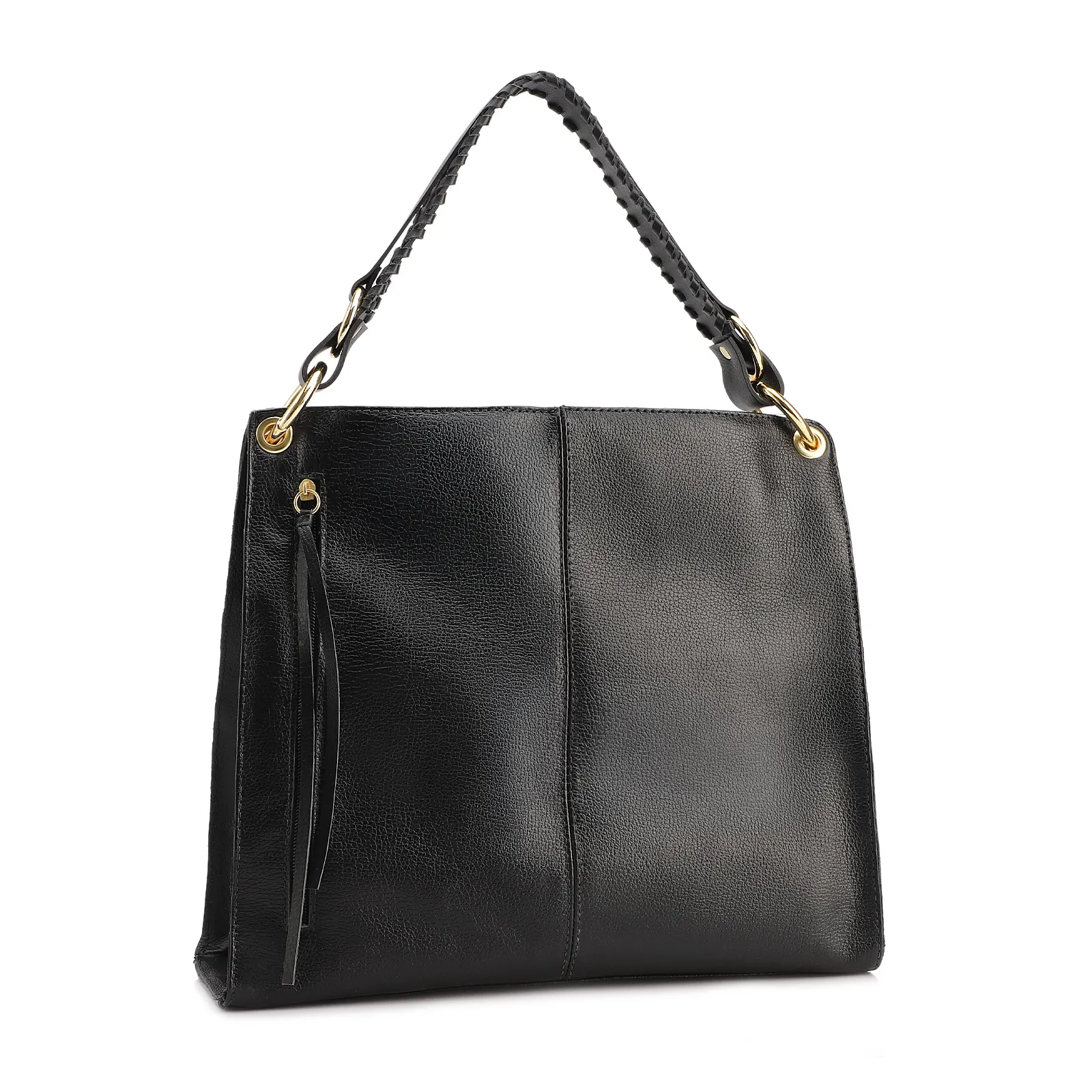 Bolsa De Ombro Couro Preto