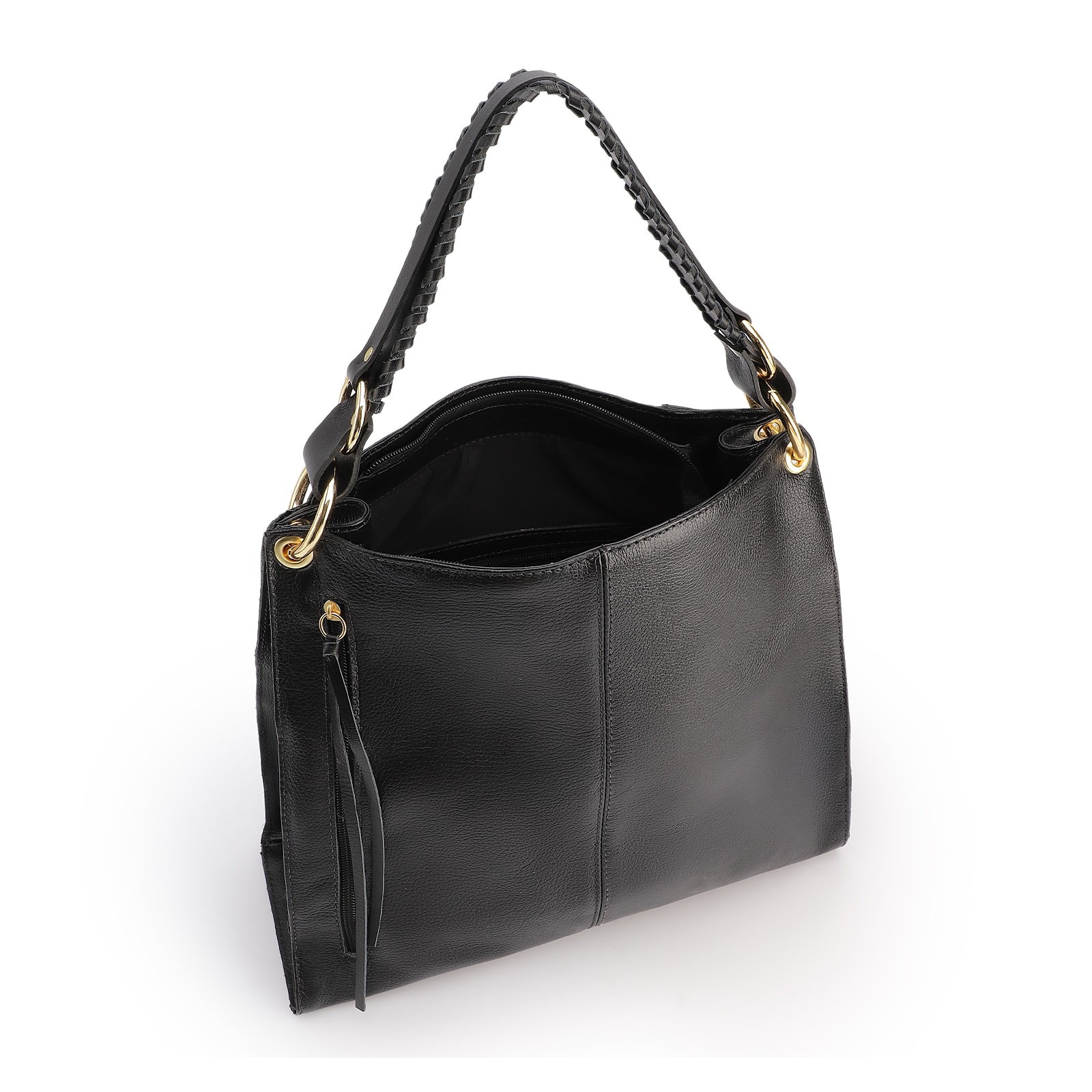 Bolsa De Ombro Couro Preto