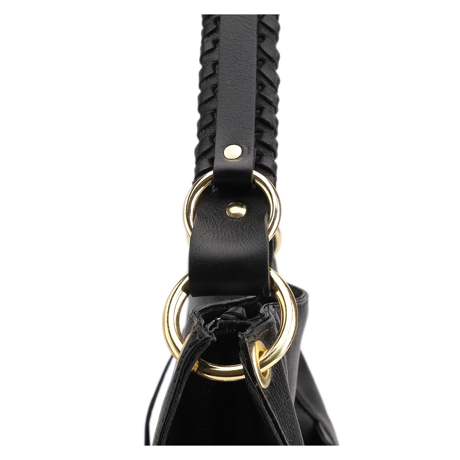 Bolsa De Ombro Couro Preto