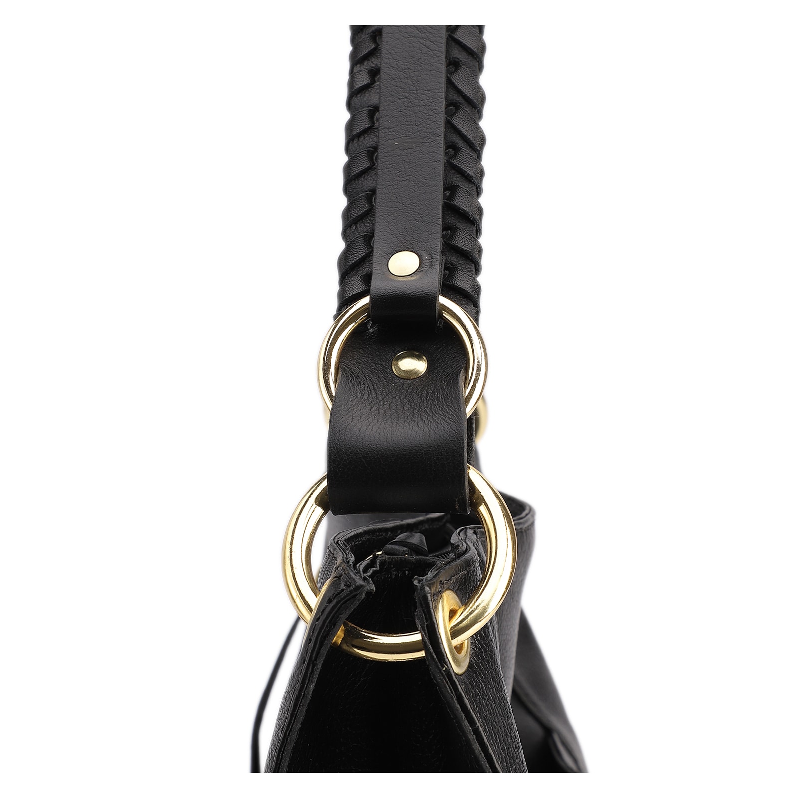 Bolsa De Ombro Couro Preto