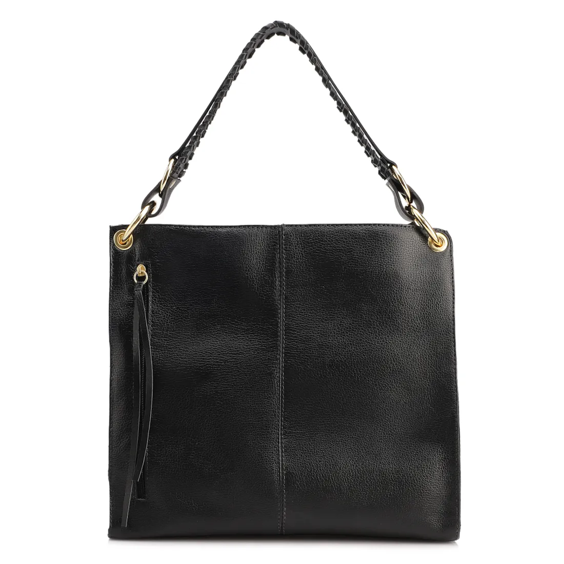 Bolsa De Ombro Couro Preto