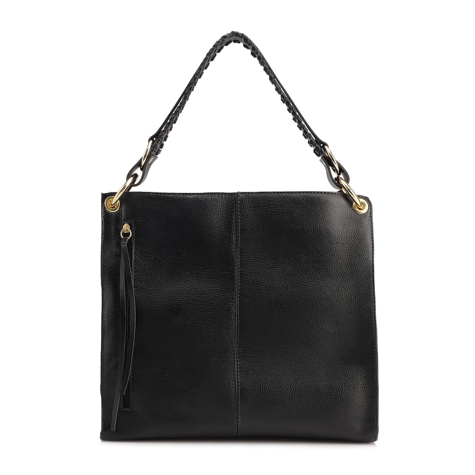 Bolsa De Ombro Couro Preto