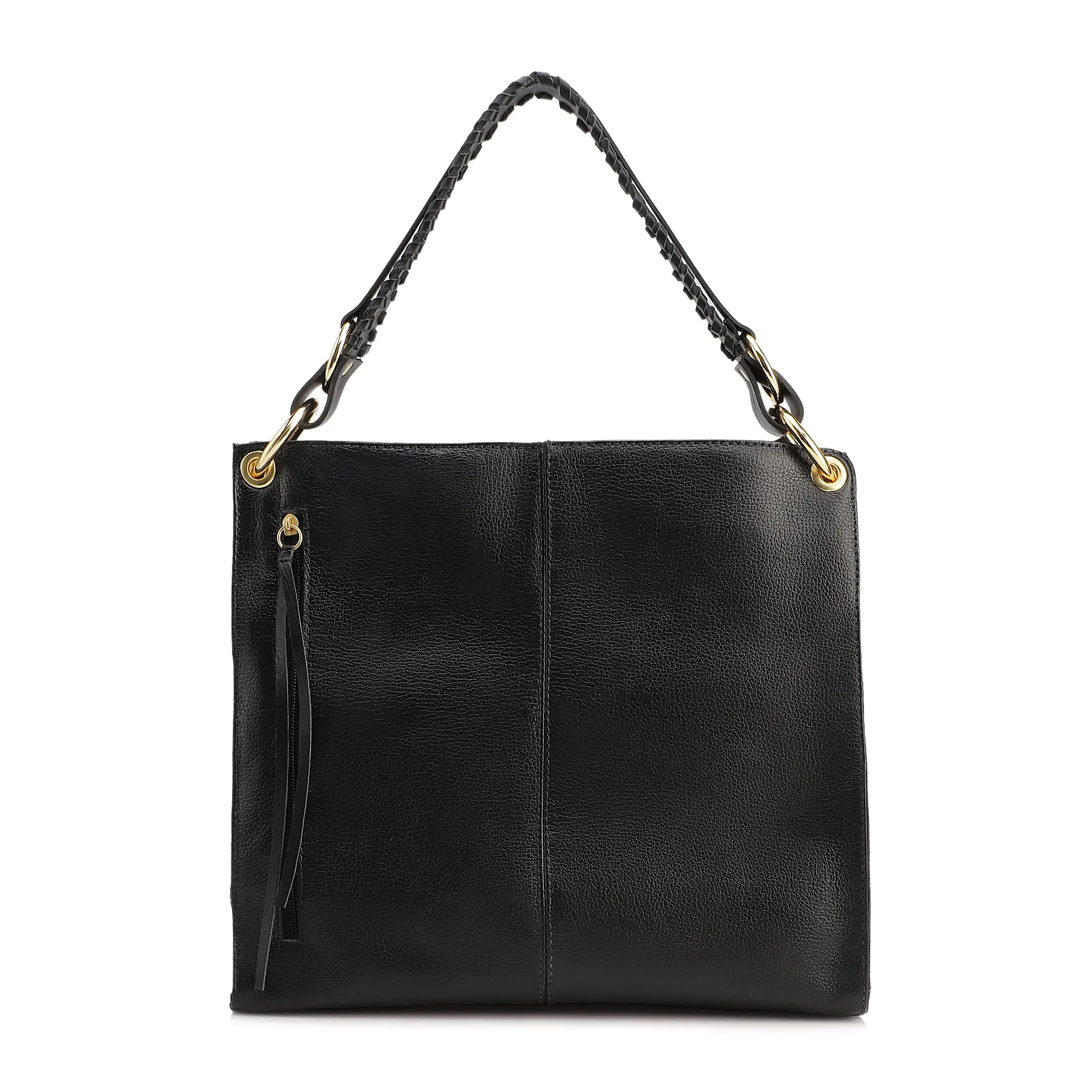 Bolsa De Ombro Couro Preto