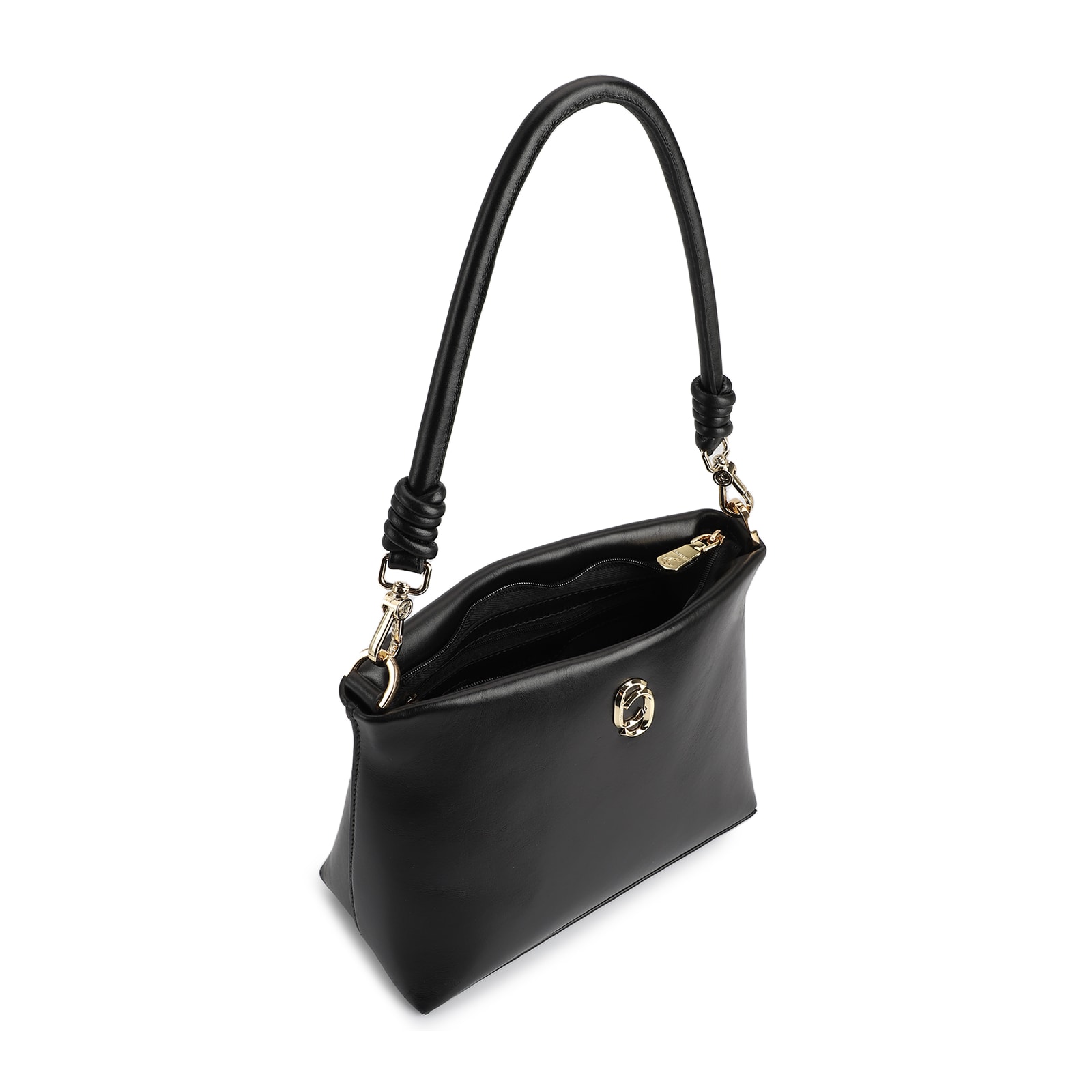 Bolsa De Ombro Couro Preto