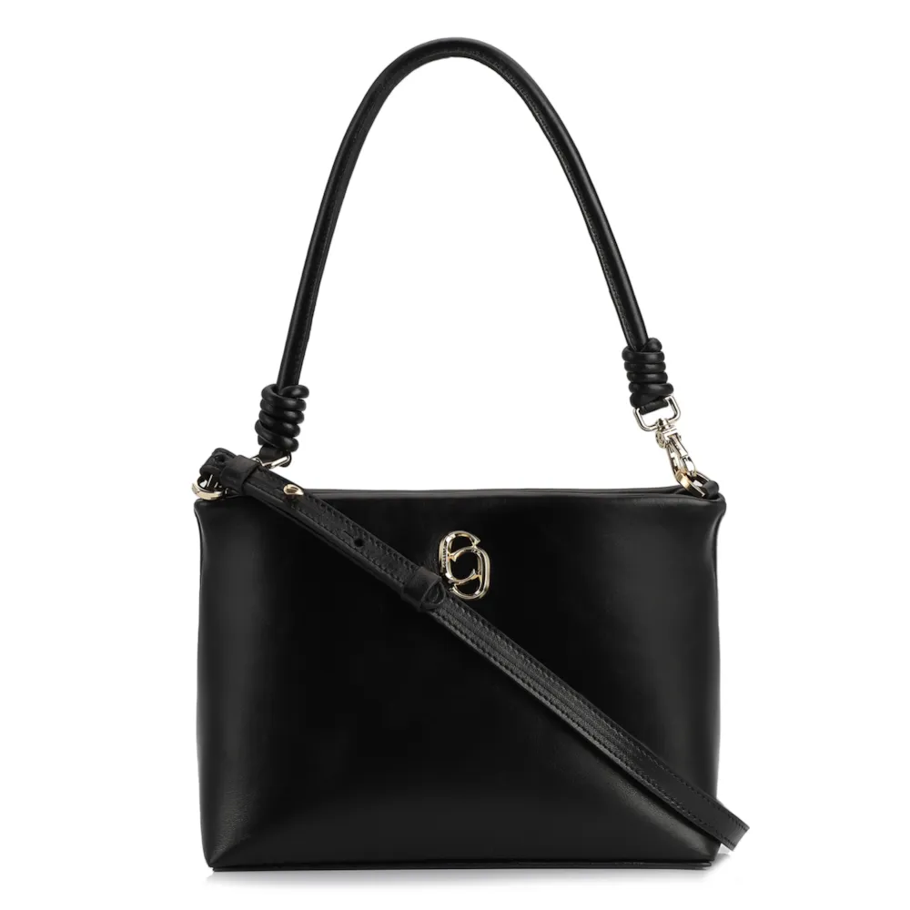 Bolsa De Ombro Couro Preto