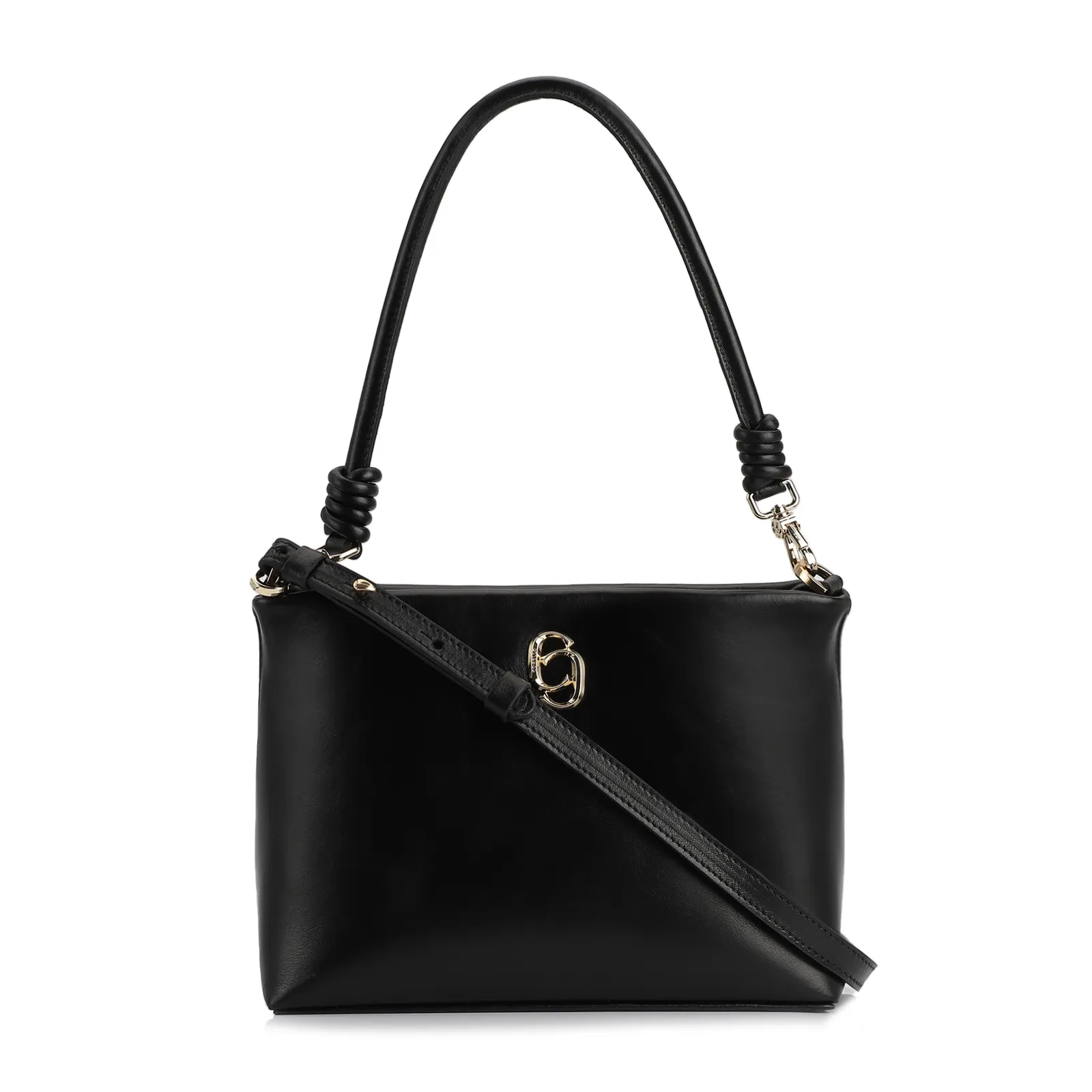 Bolsa De Ombro Couro Preto