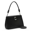 Bolsa De Ombro Couro Preto - imagem 3