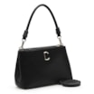 Bolsa De Ombro Couro Preto - imagem 3