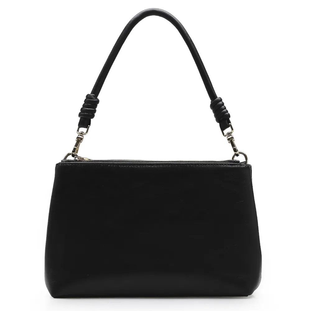 Bolsa De Ombro Couro Preto - imagem 4