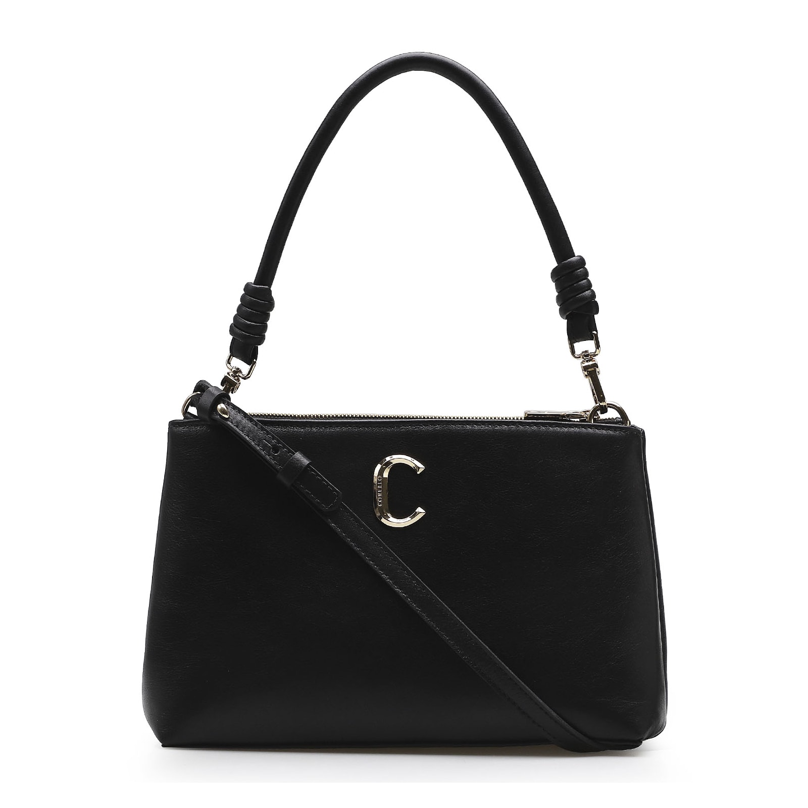 Bolsa De Ombro Couro Preto