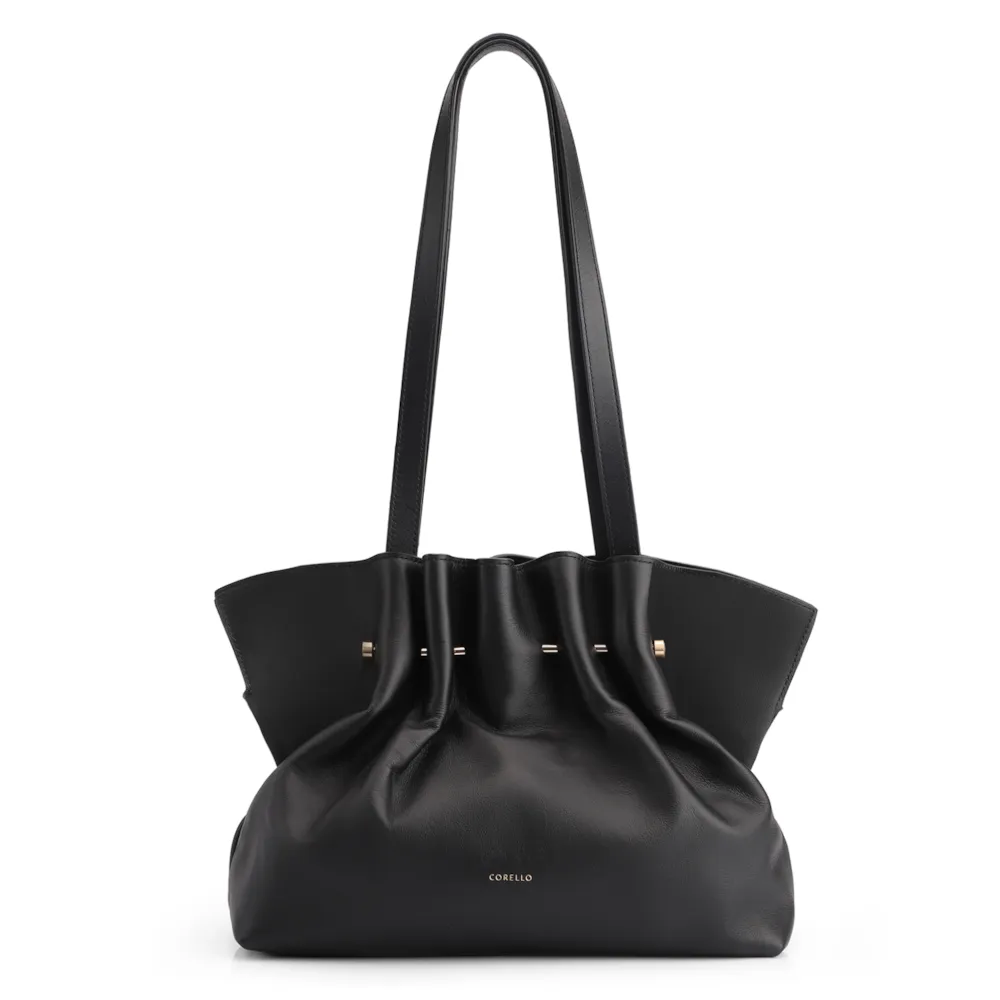Bolsa De Ombro Couro Preto