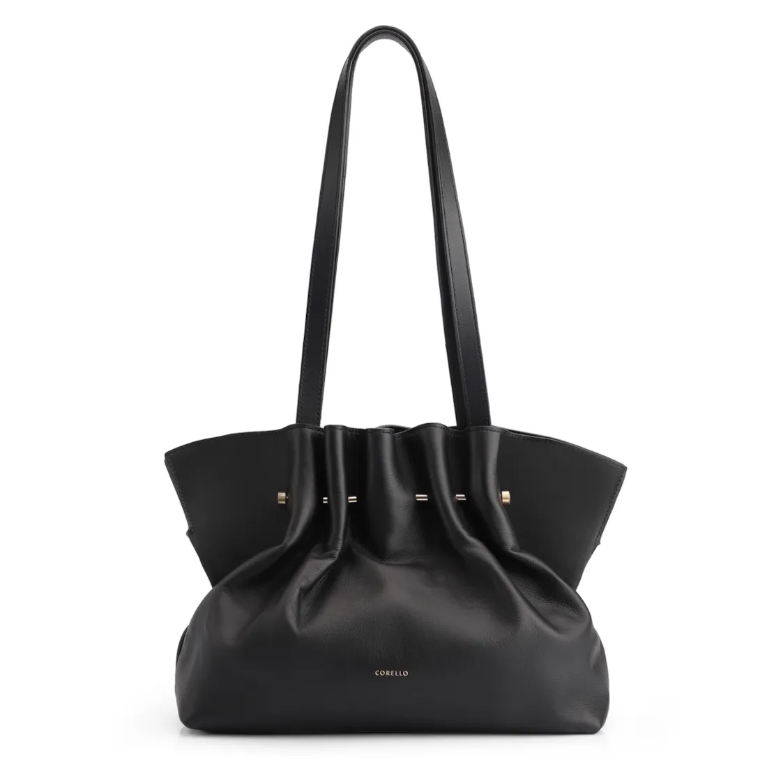 Bolsa De Ombro Couro Preto
