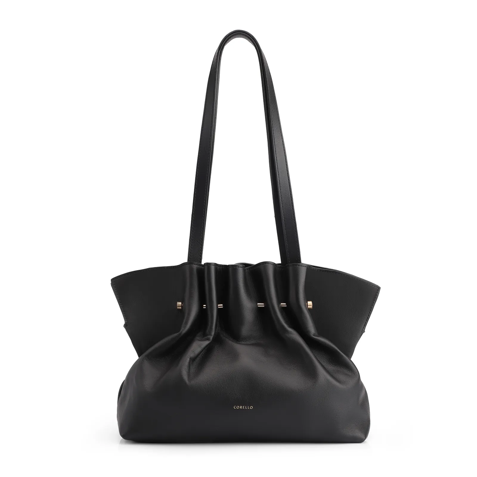 Bolsa De Ombro Couro Preto