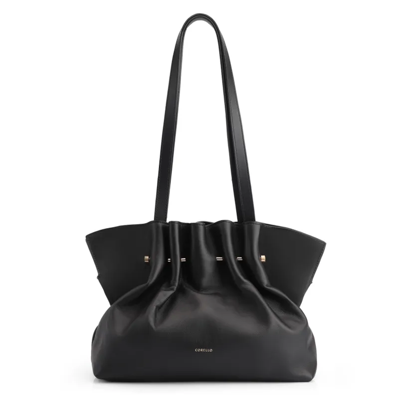 Bolsa De Ombro Couro Preto