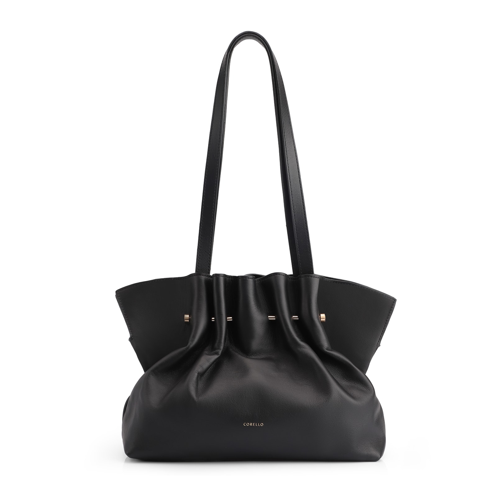 Bolsa De Ombro Couro Preto