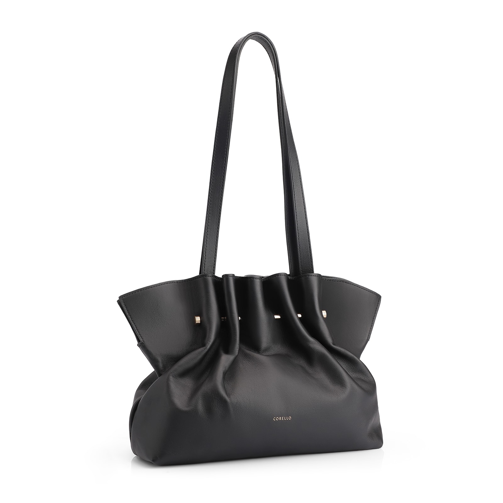 Bolsa De Ombro Couro Preto