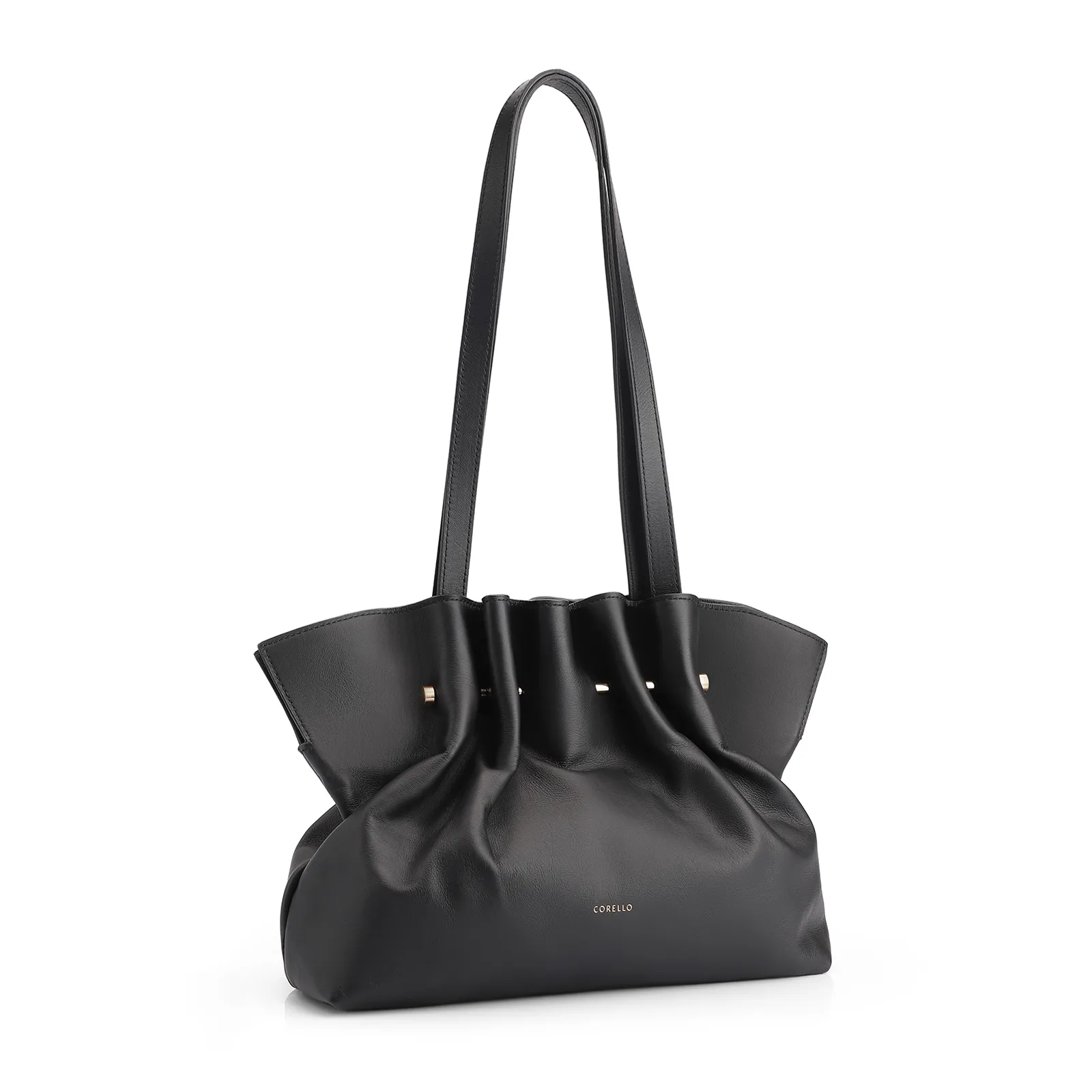 Bolsa De Ombro Couro Preto