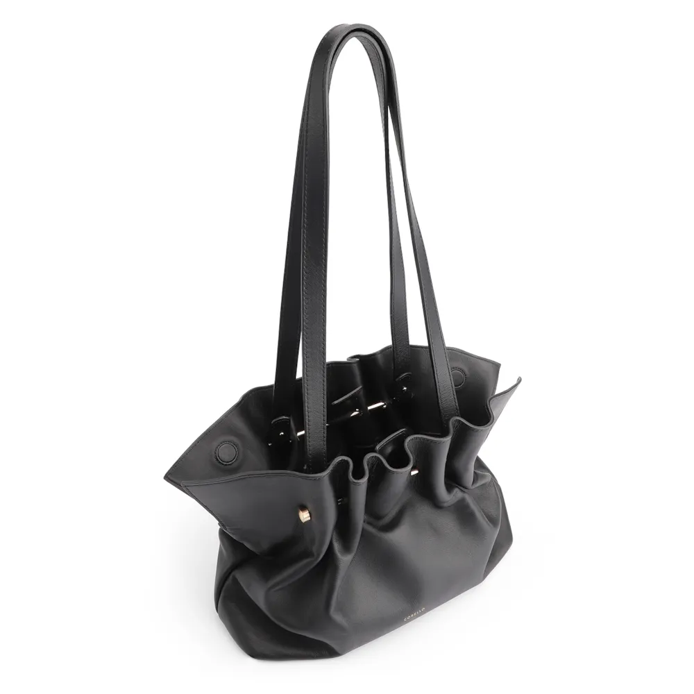 Bolsa De Ombro Couro Preto - imagem 4