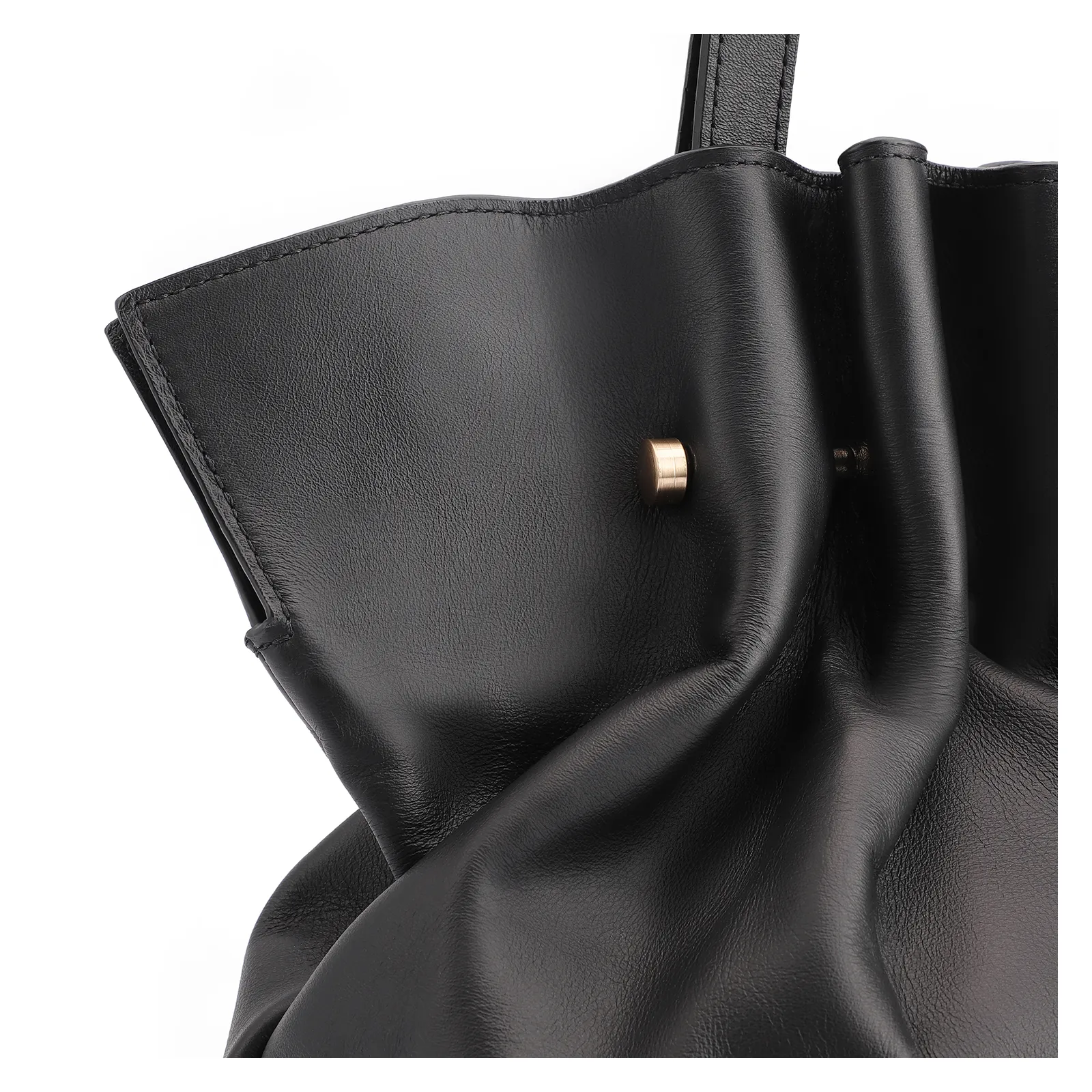 Bolsa De Ombro Couro Preto