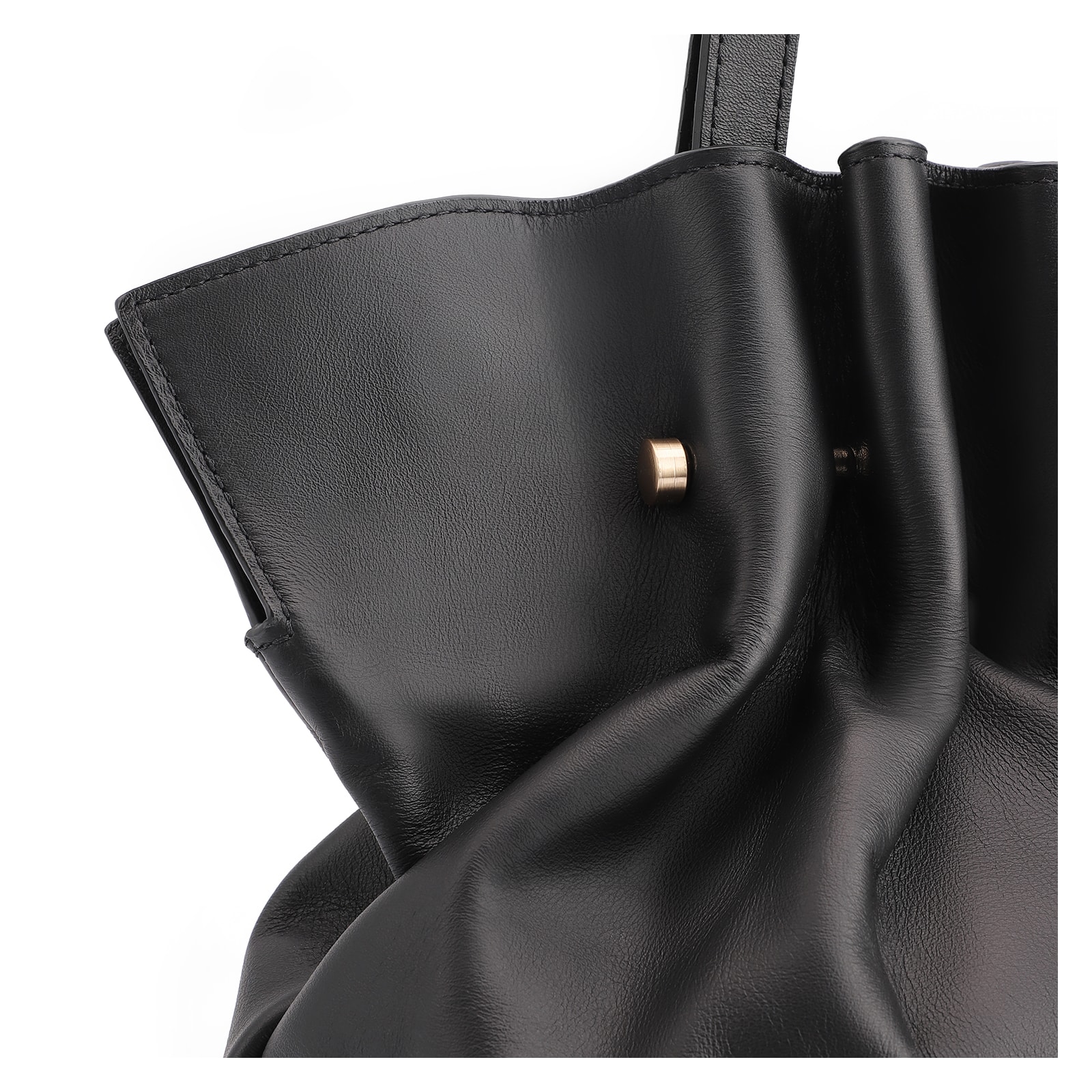 Bolsa De Ombro Couro Preto