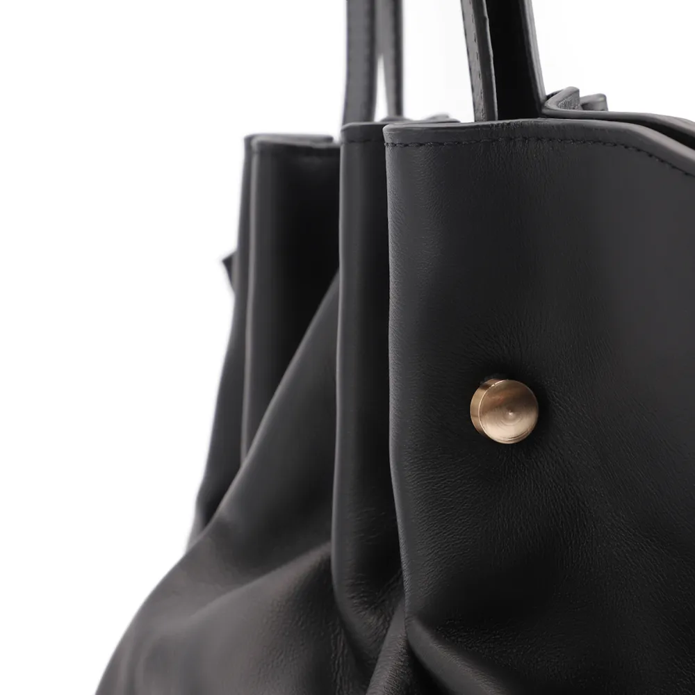 Bolsa De Ombro Couro Preto - imagem 7