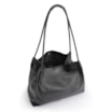 Bolsa De Ombro Couro Preto - imagem 4