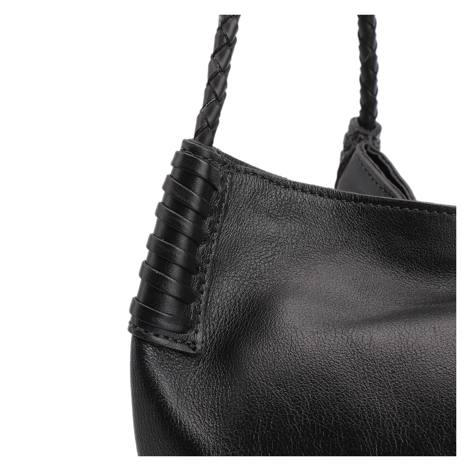 Bolsa De Ombro Couro Preto