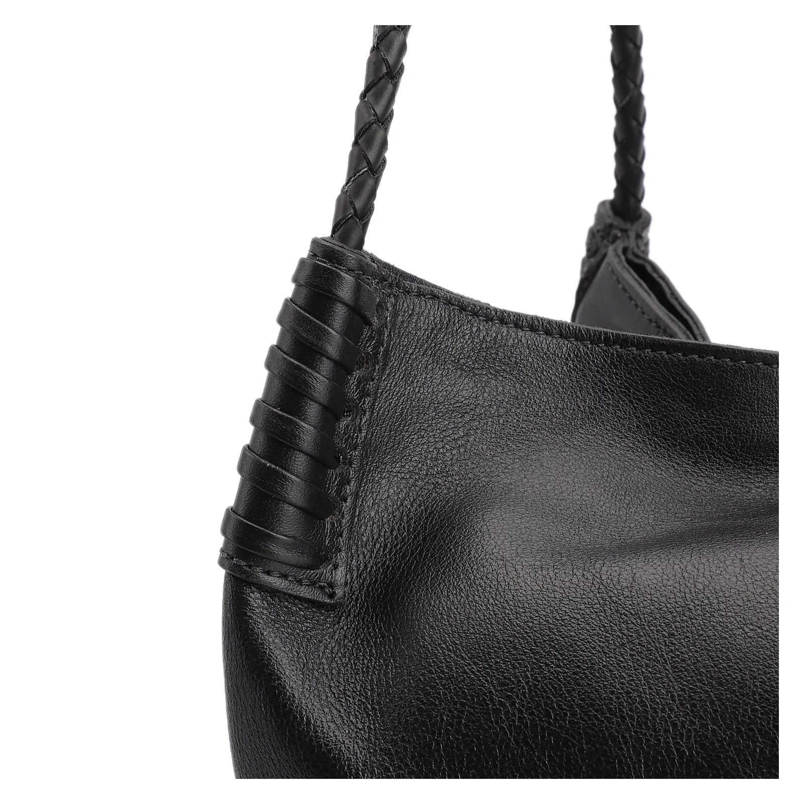 Bolsa De Ombro Couro Preto