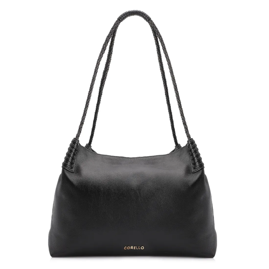 Bolsa De Ombro Couro Preto