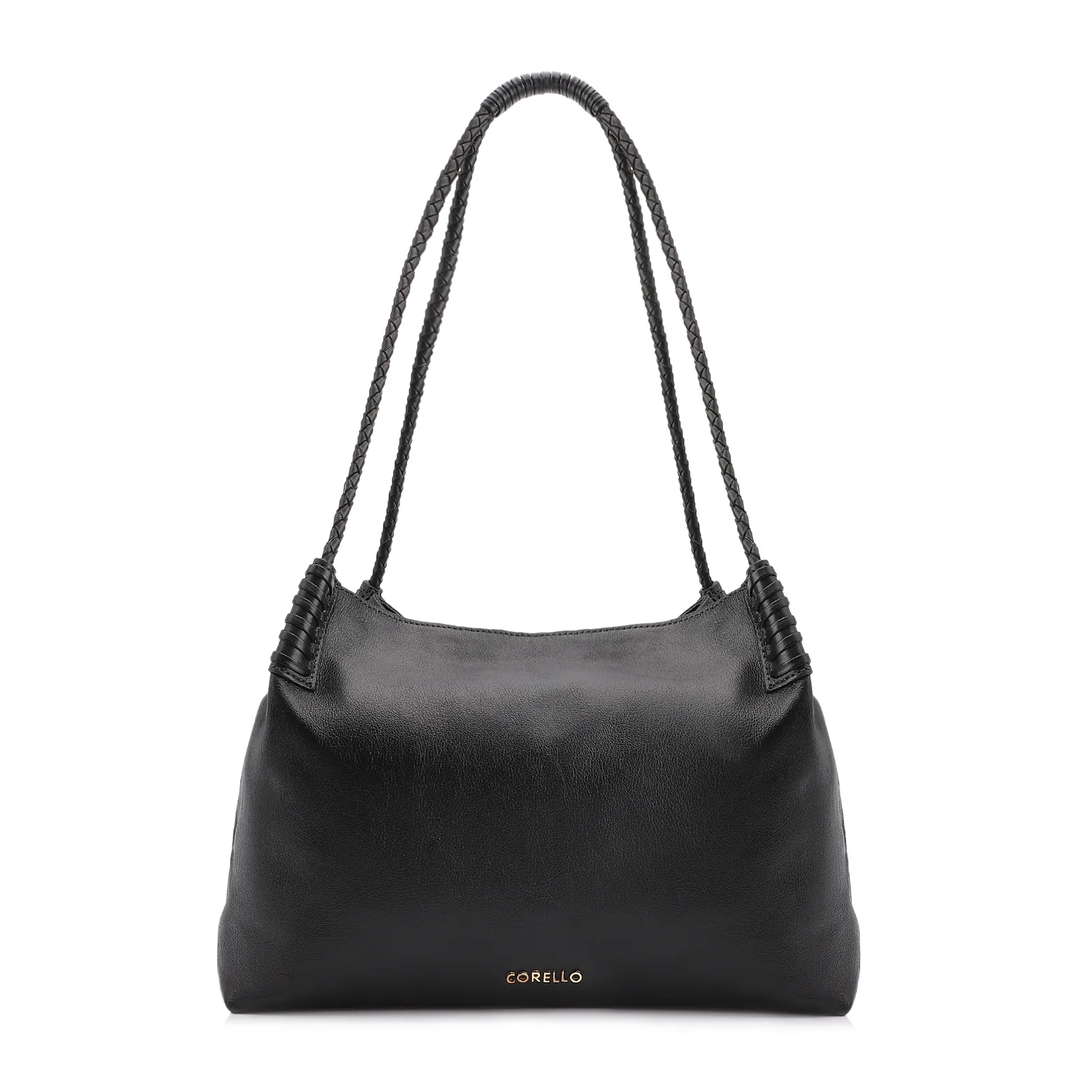 Bolsa De Ombro Couro Preto