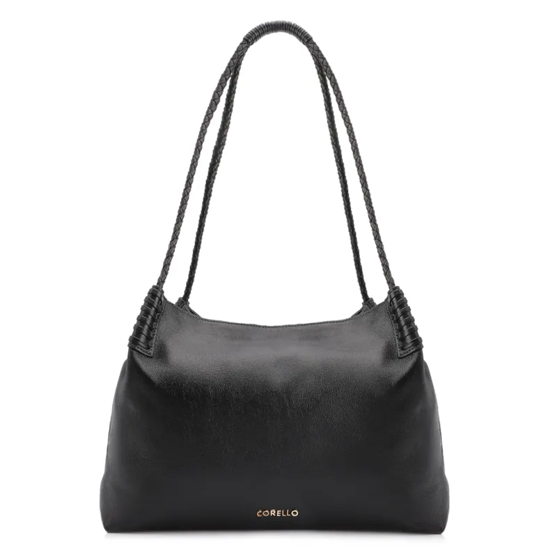 Bolsa De Ombro Couro Preto