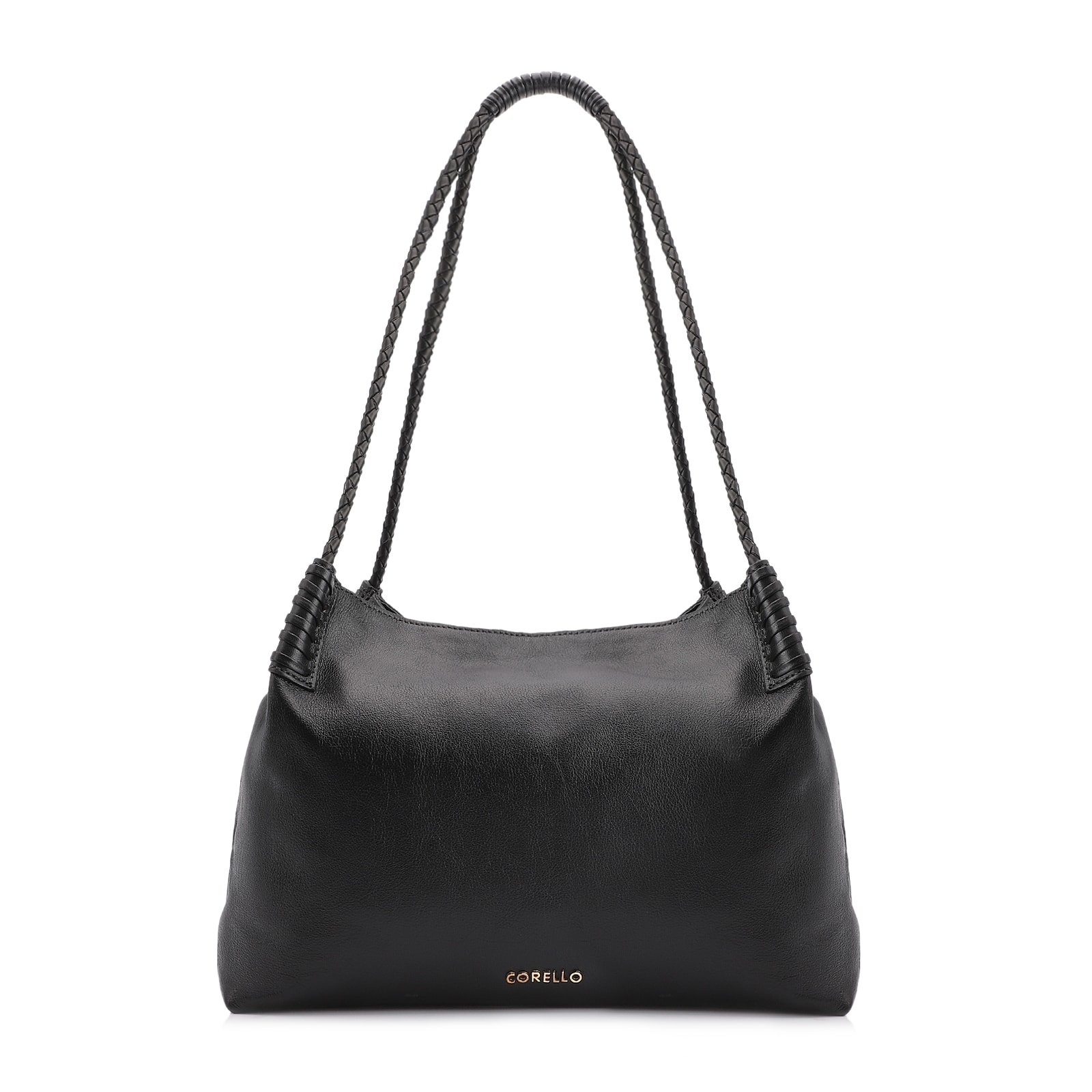 Bolsa De Ombro Couro Preto