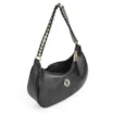 Bolsa De Ombro Couro Preto - imagem 4