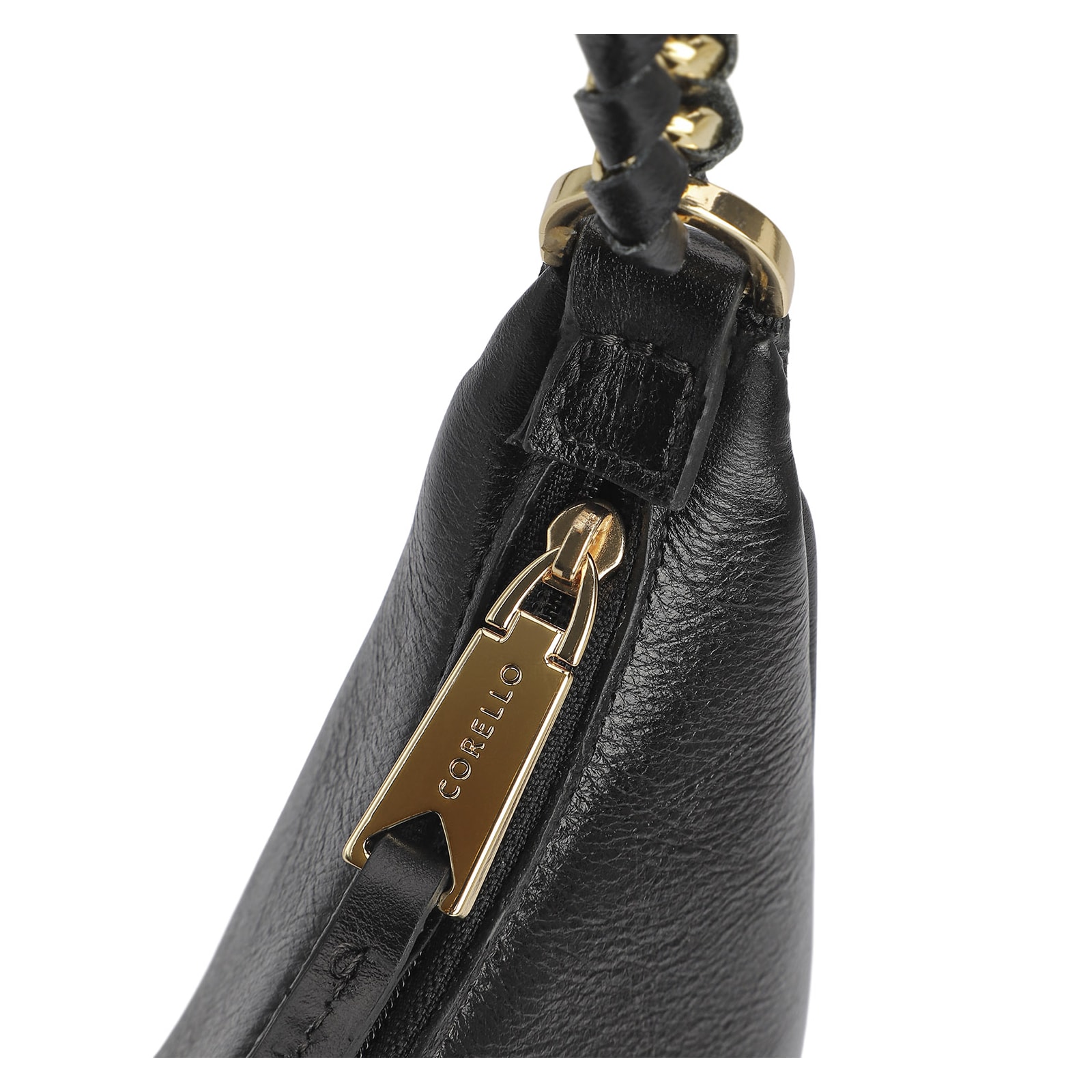 Bolsa De Ombro Couro Preto