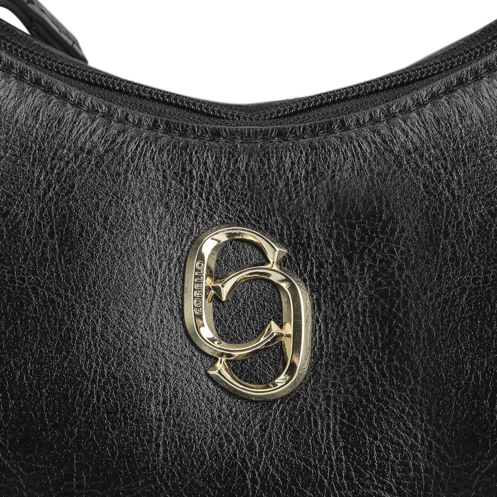 Bolsa De Ombro Couro Preto - imagem 6