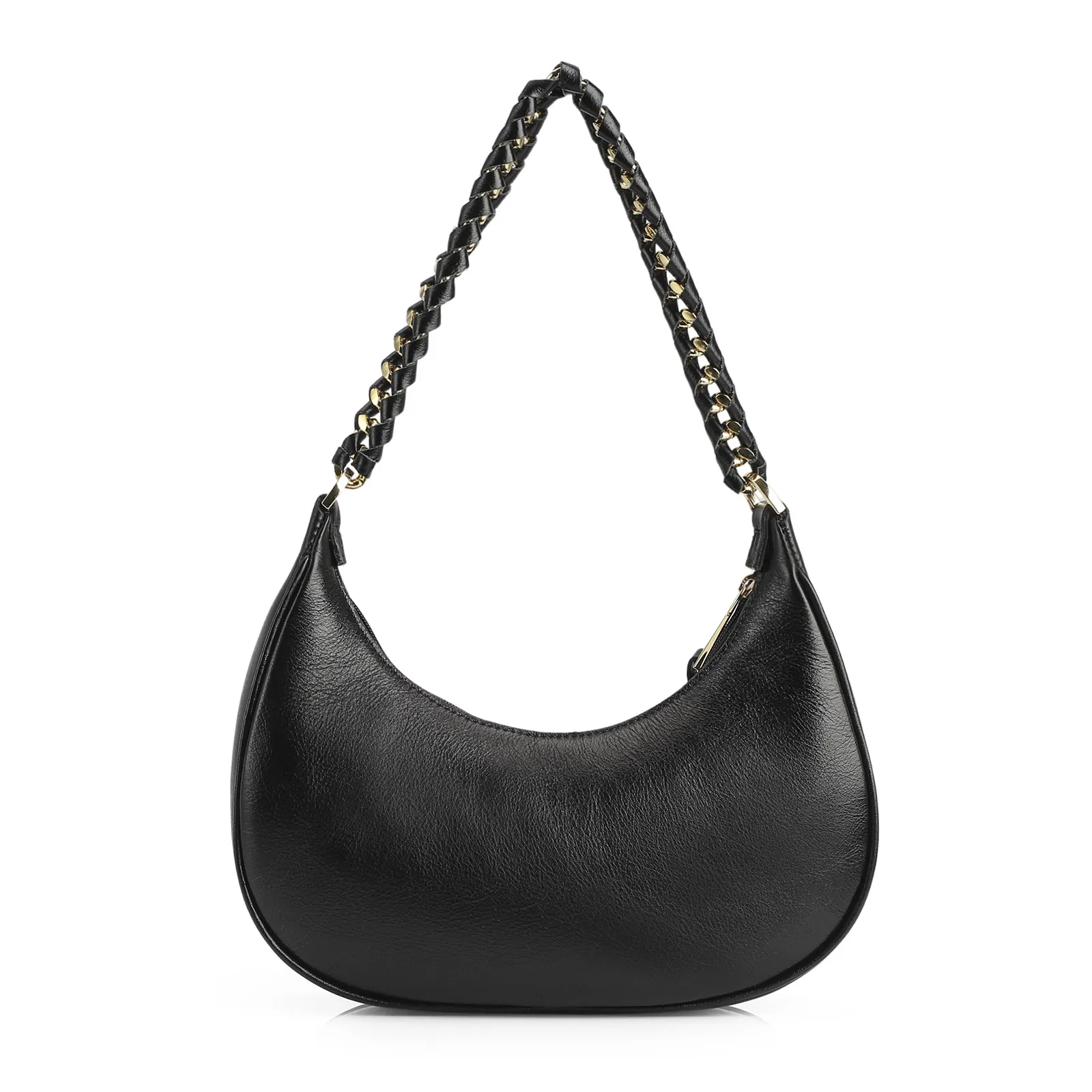 Bolsa De Ombro Couro Preto