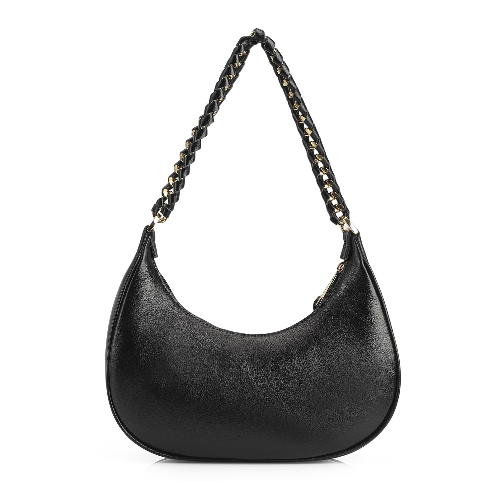 Bolsa De Ombro Couro Preto